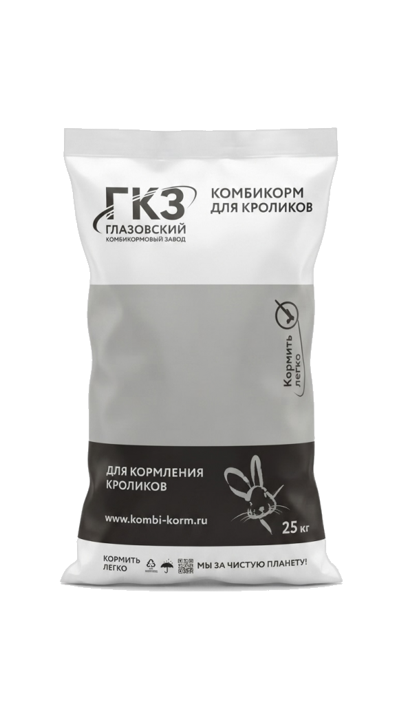 Комбикорм ГКЗ для кроликов от 50 дней (Финиш), 25 кг